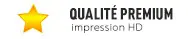 Icône qualité bois premium, magnets durables